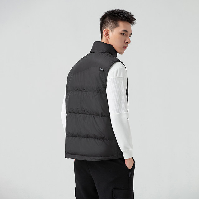 Flying in the Snow 2024 Spring Fashionable Sports Leisure Versatile Couple Men's Stand Collar Large Size Down Vest Jacket