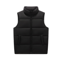 Flying in the Snow 2024 Autumn and Winter New Womens Stand Collar Down Vest for Outerwear Fashionable Versatile Layer Wear Simple Solid Color