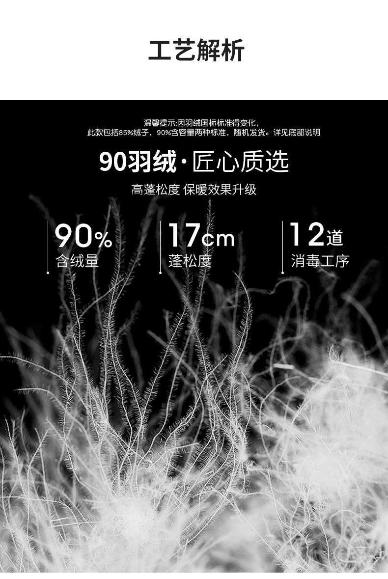 反季好价 雪中飞 女短款轻便羽绒服 图5