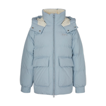 Flying in the snow autumn and winter new fashion casual loose silhouette womens short hooded down jacket