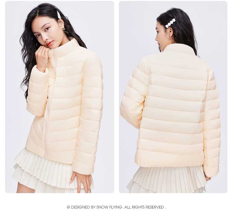 反季好价 雪中飞 女短款轻便羽绒服 图16