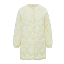 Flying in the Snow 2024 Autumn and Winter New Womens Mid-Length Thin Down Jacket Fashionable Light Casual Simple and Versatile