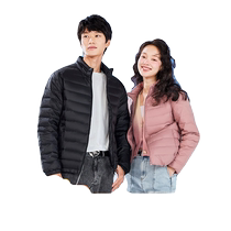 Snow in the snow 2023 springtime 100 hitch a light and thin down clothes male and female couple short big code stand-up collar for a casual jacket