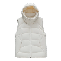 Flying in the Snow 2024 Autumn and Winter New Womens Down Vest Hooded Commuting Versatile Layer Wear Fashionable Warm Solid Color