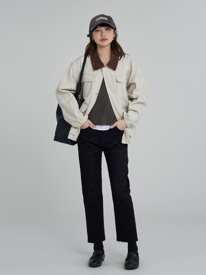 画风drawwind经典九分烟管裤女2025新款春秋显瘦窄版直筒牛仔裤子