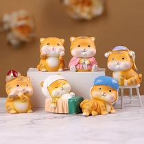 Fat Tiger Blind Box New Year Swing Piece Year Goods Souvenirs Resin Strokes The Property Gifts Decoration Financial Girl Desktop