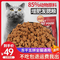 Full price cat food 10 catty for cat young cat 4 to December 1 to 3 Stray Cat Fatter Fatter Blush and silver Gradually Layer Blue Cat