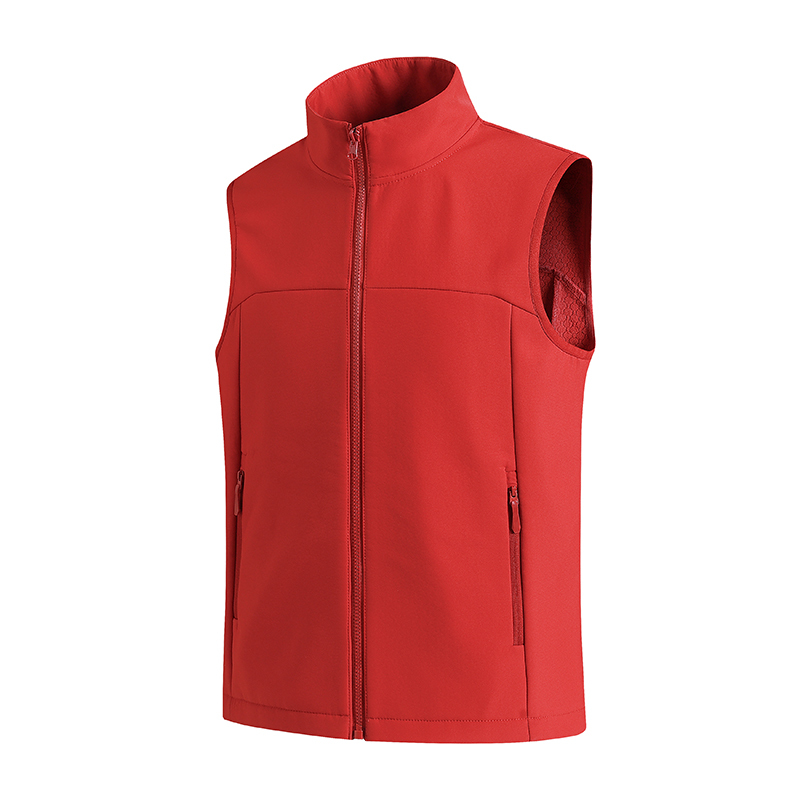 Trendy Soft Shell Vest for Men, New Versatile Stand-Up Collar Outdoor Warm Sleeveless Vest, Functional Casual Jacket