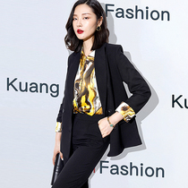 Suit suit women 2021 fashion professional suit OL casual small suit interview dress temperament Korean overalls