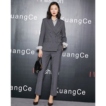 2021 autumn new suit suit women fashion business dress commuter suit two piece overalls professional suit