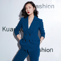 Career Suit Women 2022 Spring New Temperament Goddess Van Fashion Suit OL High-end Interview Positive Dress Work Suit