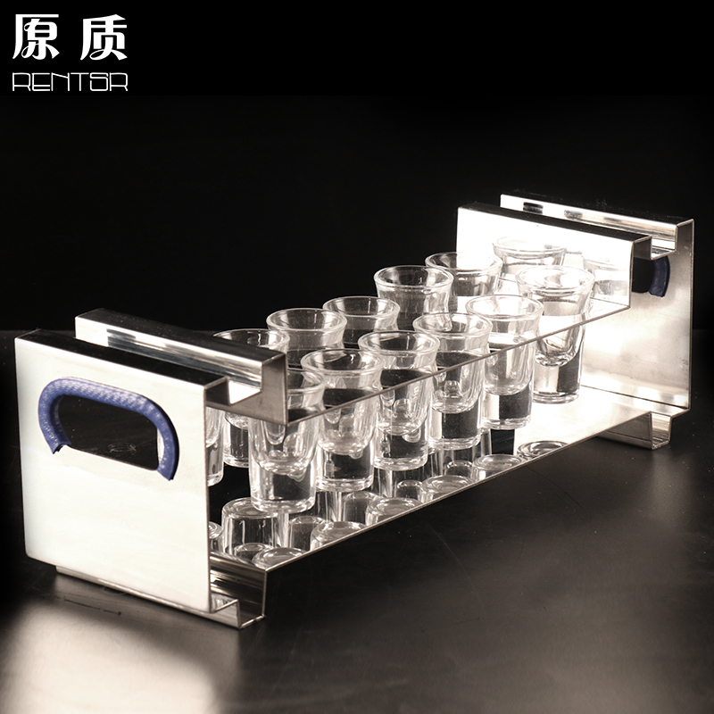 Nightclub KTV Bar Hand Stainless Steel Cup Rack Frame Sip Mug Cup Cocktails