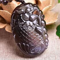 Kiss the dragon lord Obsidian fish leap dragon gate examination power patron power Righting pendant pendant