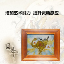 Prisoners Hand Crafted Painting Real Body Into Dragon Painting Longsheng Nine Son Artistic Ability Psychability Stress Desk Swing Wall Hanging