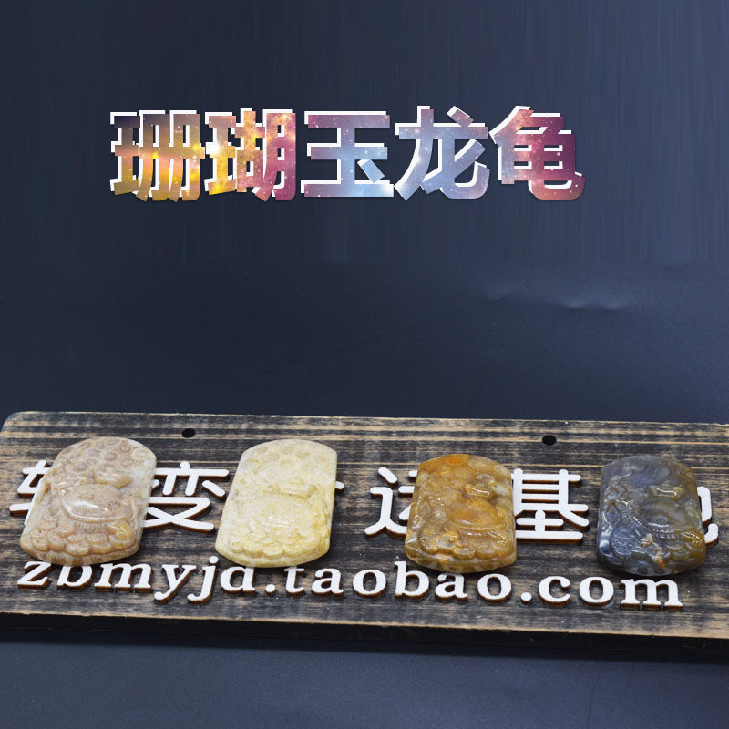 Coral Jade Dragon Turtle Pendant Real Body Import Hammer Chains Your Human Pulse Interpersonal Good