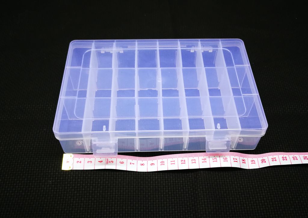 Cross-stitch tool box 24-cell storage box Cross-stitch box needle box finishing box