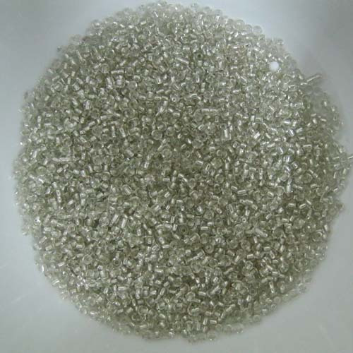 Homemade cross stitch pearl cross embroidered silver rice pearl silver white 2 mm millet Pearl round pearl