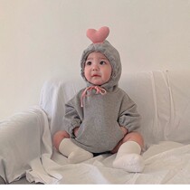 Net red ins Wind Han version Autumn winter clothing Baby conjoined clothes Men and women Baby wrap Newborn Triangle Khaclothes