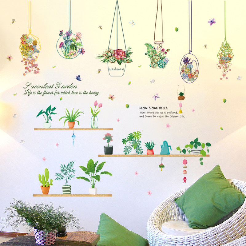 Glass Door Stickers Windows Stickler Self Adhesive Bedroom Wall Deco wall Aperitized Makeup Room Creative Personality Wall Stickler