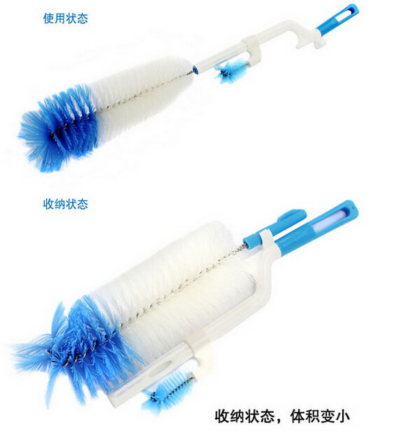 Nhật Bản aisen cốc bàn chải chai bàn chải sáng tạo dài rửa cốc bàn chải làm sạch bàn chải ly thủy tinh - Thức ăn-chai và các mặt hàng tương đối bình sữa bebu