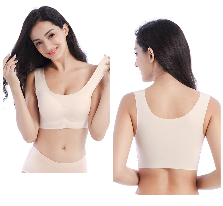 Fat mm XL phần mỏng không có vòng thép đồ lót nữ Nhật Bản liền mạch chống sốc chạy áo ngực thể thao áo ngực áo thể thao