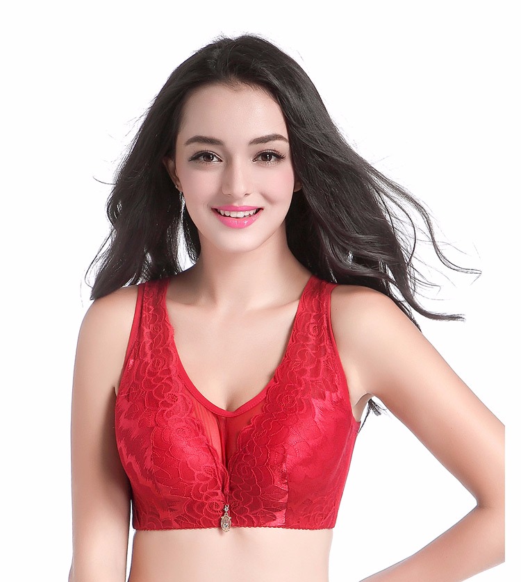 Phần mỏng không có vòng thép cỡ lớn áo ngực lớn ngực nhỏ chống ánh sáng gợi cảm tụ tập thể thao vest đồ lót phụ nữ áo ngực nữ