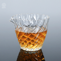 Thickened heat-resistant glass Road Cup handmade hammer Tea Sea tea divider kung fu tea set accessories