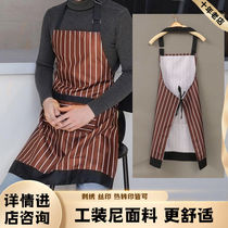 Apron Home Kitchen Male summer Anti-oil clothing Hood Adult Cook Vee Skirt Kitchen Female Streaks Working Clothes