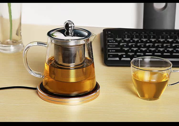 Association, longteng V fashion insulation base temperature warm milk tea heater keller mat glass teapot tea