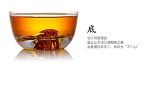 Brand Day Style Hidden Gold Cup Tasting Cups Glass Teacup Heat Resistant Transparent Crystal Hammer Textured Cup Fuji