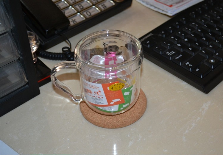 Association, longteng checking glass three cup tea cup with lid flowers and the plants to hold to high temperature water handle cup transparent glass cup