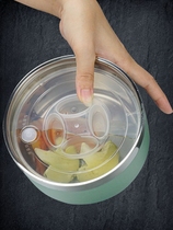 Brand 304 stainless steel multilayer insulated lunch box extra-long insulation barrel adult hand large capacity round poo