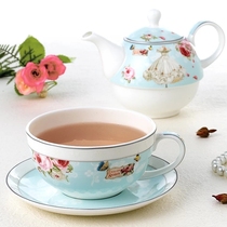 Brand Inform bone porcelain primary-secondary pot suit Creative coffee cup dish Lower afternoon tea one-person cup pot Eurostyle ceramic flower