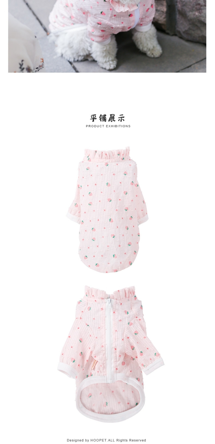 Teddy Bomei in mùa hè mỏng phần chống nắng quần áo VIP hơn gấu con chó con chó con chó con quần áo mùa hè quần áo - Quần áo & phụ kiện thú cưng áo cho poodle