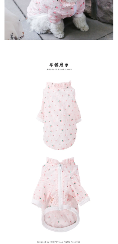 Teddy Bomei in mùa hè mỏng phần chống nắng quần áo VIP hơn gấu con chó con chó con chó con quần áo mùa hè quần áo - Quần áo & phụ kiện thú cưng áo tết cho chó