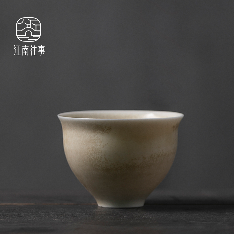Jiangnan past Japanese kung fu tea sample tea cup noggin hand burn of zen cup ceramic bowl with a single dust