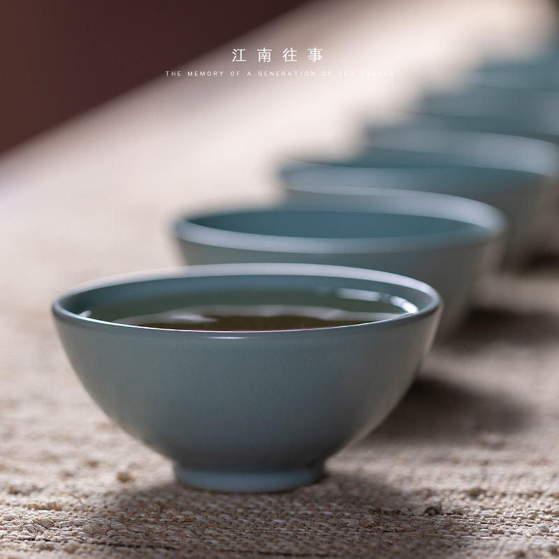 Jiangnan past shamrock wide koubei kung fu tea set your up ceramic cup sample tea cup your porcelain inside the master CPU