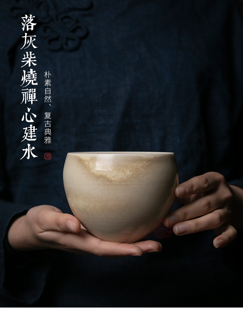 Jiangnan past ceramic tea - leaf bucket water jar dust firewood kung fu tea tea accessories of zen built in hot water bucket