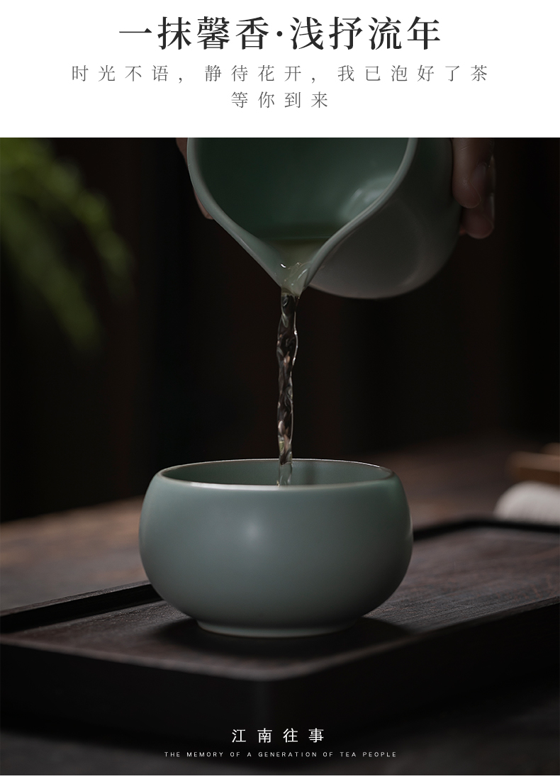 Jiangnan past ceramic kung fu tea cups great masters cup sample tea cup tea tea, teapots on your up meditation cup