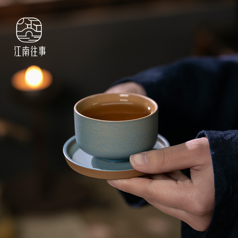 Jiangnan past kung fu tea set suit fool ceramic coarse pottery teapot household contracted a whole set of new Chinese style