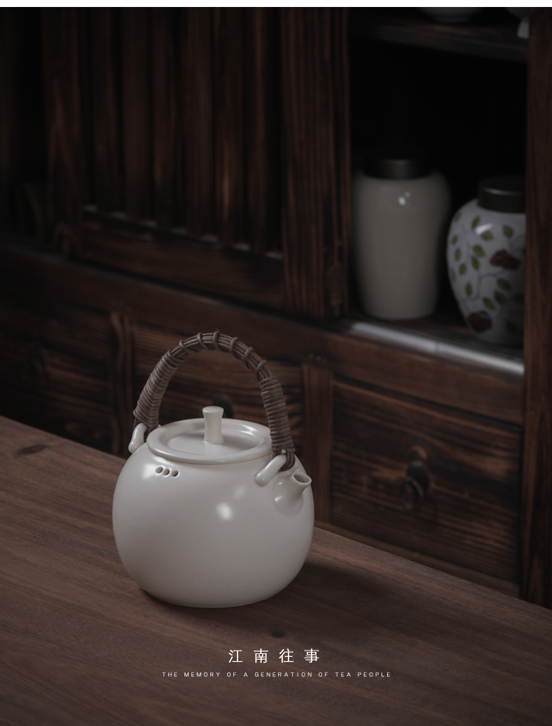 Jiangnan hand past the soda glaze girder TaoLu cooking pot pot of electricity large - sized ceramic tea set teapot household