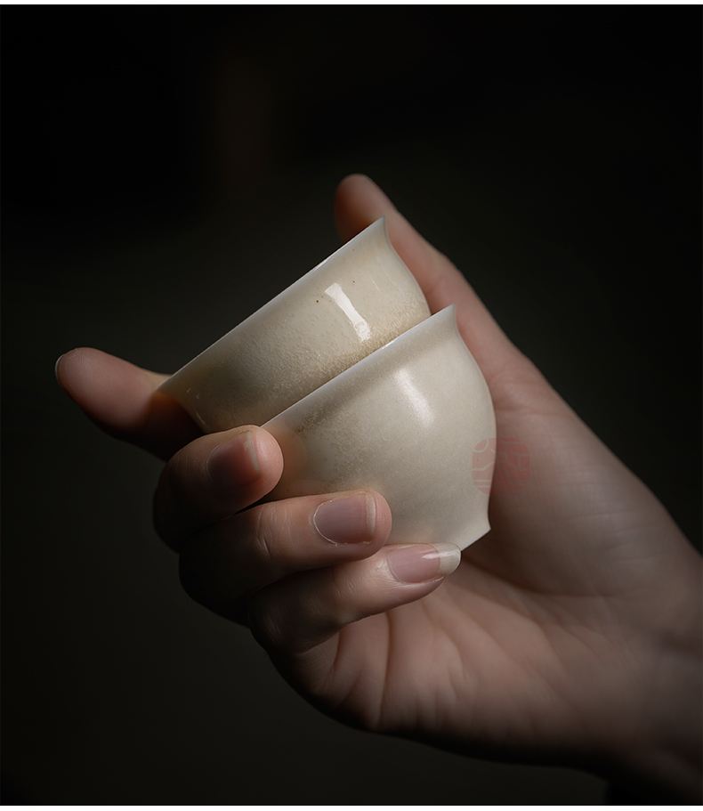 Jiangnan past Japanese kung fu tea sample tea cup noggin hand burn of zen cup ceramic bowl with a single dust