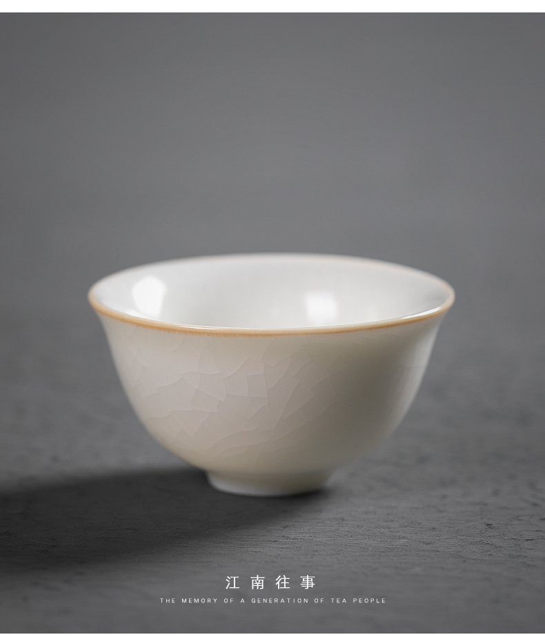 Jiangnan past your up suet jade white porcelain cups kung fu tea tea cup sample tea cup tea cup, a single master