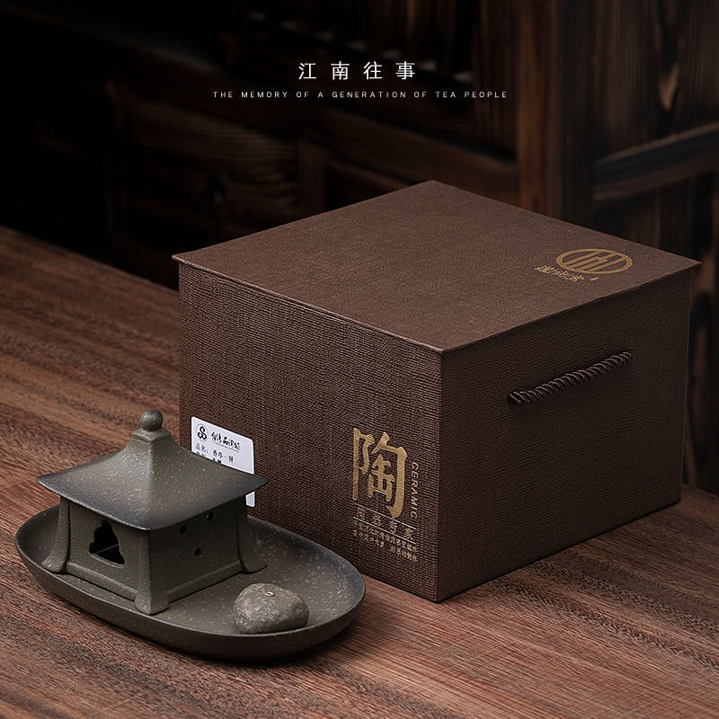 Jiangnan past zen joss stick incense coil and ceramic incense furnace Japanese tea taking wingceltis household indoor fragrant incense buner