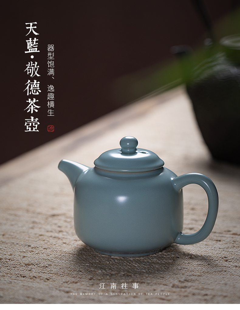 Jiangnan past your porcelain shamrock respecting virtues pot of kung fu in the teapot red ceramic tea set on your up single pot teapot