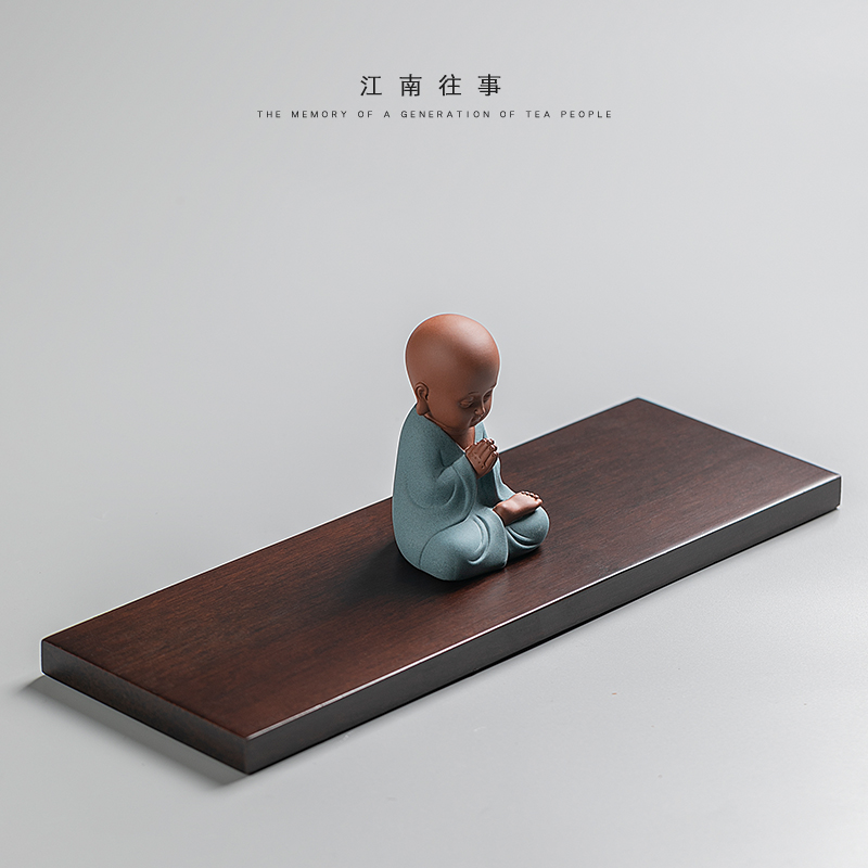 Jiangnan color sand pottery tea pet past furnishing articles kung fu tea tea play household small place small express little Buddha sand and mud