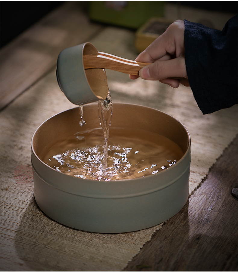 Jiangnan past kung fu tea set suit fool ceramic coarse pottery teapot household contracted a whole set of new Chinese style