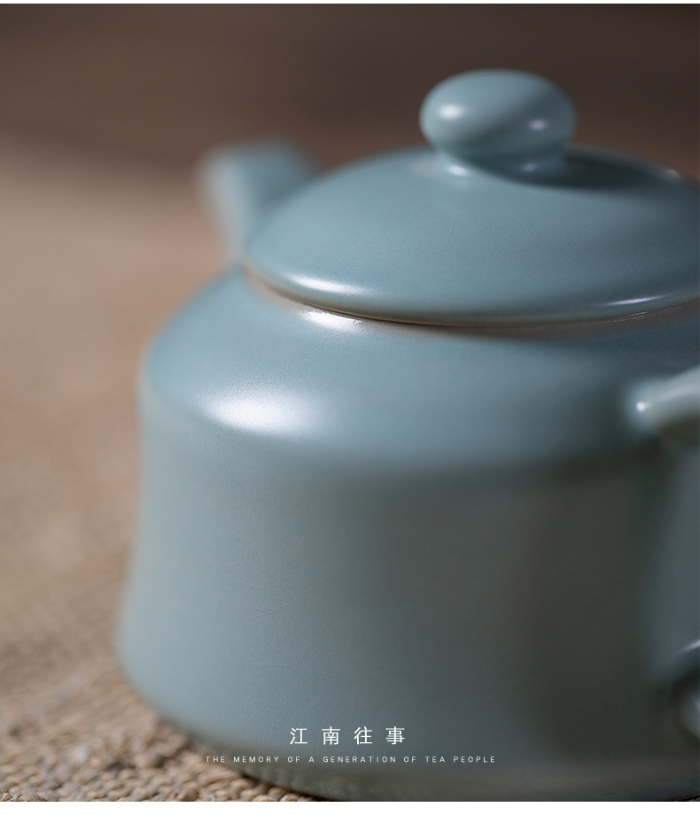 Jiangnan past shamrock greeter pot of kung fu tea set your porcelain ceramics slicing single pot teapot your up little teapot