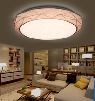 LED bedroom lamp Ceiling lamp Warm romantic three-color electrodeless remote control Simple modern room lamp round dimming