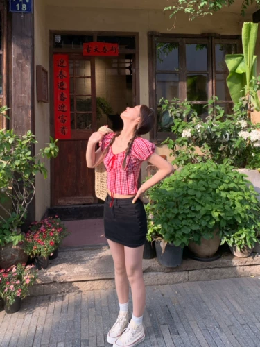 Datao большой гончарная керамика Miu Summer Outfit с полным набором американской горячей девушки из джинсовой юбки короткая юбка из рукавов